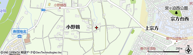 大分県大分市小野鶴1175周辺の地図