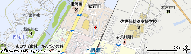 長崎県佐世保市愛宕町周辺の地図
