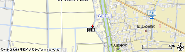 佐賀県佐賀市梅田周辺の地図