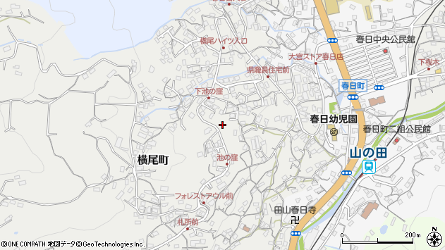 〒857-0018 長崎県佐世保市横尾町の地図
