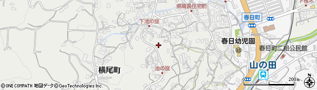長崎県佐世保市横尾町周辺の地図