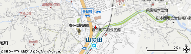 長崎県佐世保市春日町周辺の地図