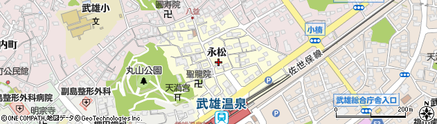 佐賀県武雄市永松周辺の地図