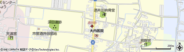 酒井田周辺の地図