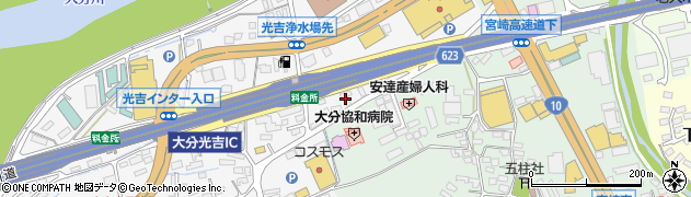 大分信用金庫光吉支店周辺の地図