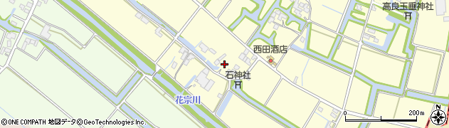 福岡県大川市下牟田口148周辺の地図