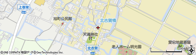 福岡県大川市北古賀32周辺の地図