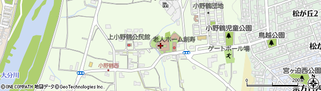 大分県大分市小野鶴1157周辺の地図