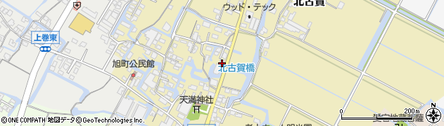 福岡県大川市北古賀48周辺の地図