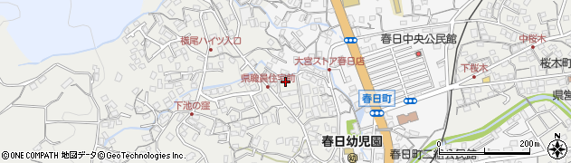 長崎県佐世保市春日町167周辺の地図