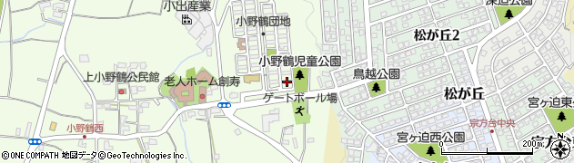大分県大分市小野鶴1周辺の地図