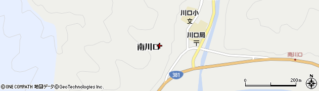 高知県四万十町（高岡郡）南川口周辺の地図