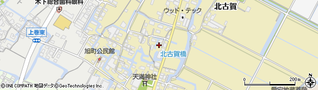福岡県大川市北古賀64周辺の地図