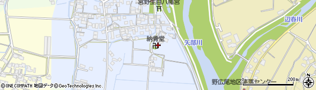 福岡県八女市宮野201周辺の地図