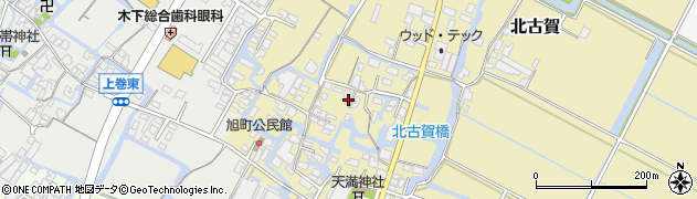福岡県大川市北古賀72周辺の地図