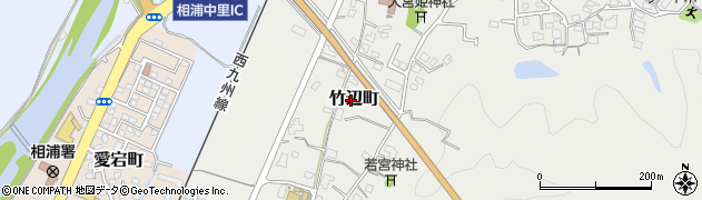 長崎県佐世保市竹辺町周辺の地図