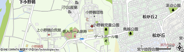 大分県大分市小野鶴34周辺の地図