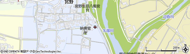 福岡県八女市宮野198周辺の地図