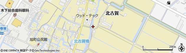 福岡県大川市北古賀394周辺の地図