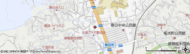 長崎県佐世保市春日町32周辺の地図