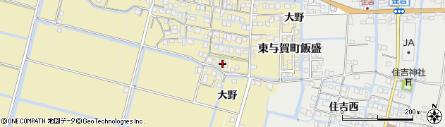 佐賀県佐賀市大野周辺の地図