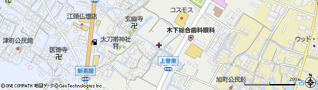 福岡県大川市上巻周辺の地図
