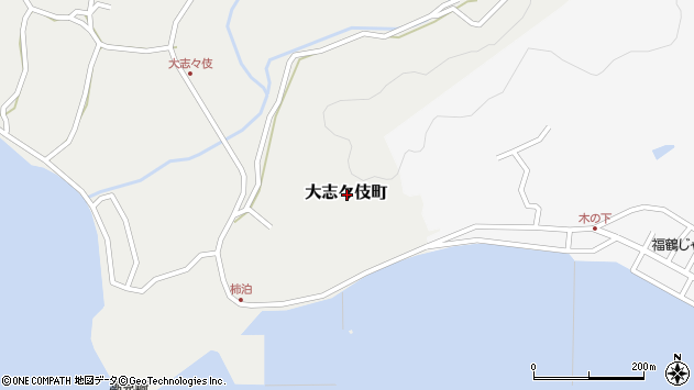 〒859-5532 長崎県平戸市大志々伎町の地図
