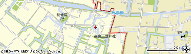福岡県大川市下牟田口1192周辺の地図