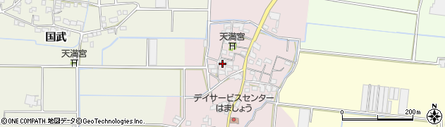 福岡県八女市緒玉255周辺の地図