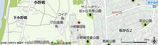 大分県大分市小野鶴32周辺の地図