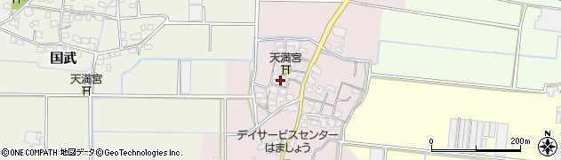 福岡県八女市緒玉256周辺の地図