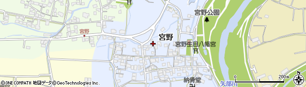 福岡県八女市宮野275周辺の地図
