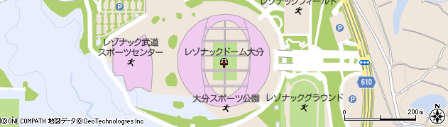 レゾナックドーム大分（大分スポーツ公園総合競技場）周辺の地図