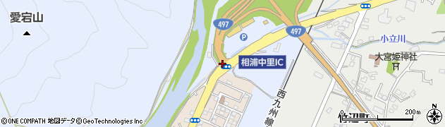 相浦中里ＩＣ周辺の地図