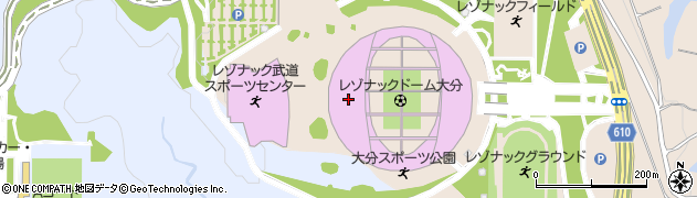 大分　スポーツ公園周辺の地図
