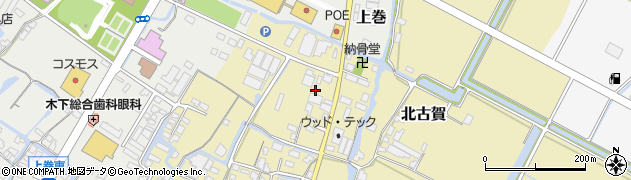 福岡県大川市北古賀245周辺の地図