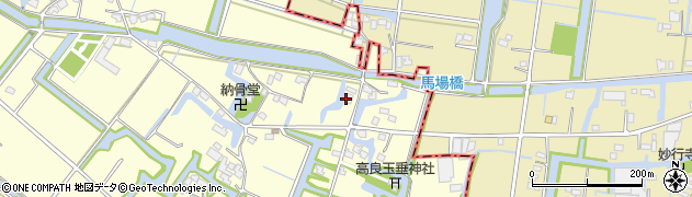 福岡県大川市下牟田口988周辺の地図