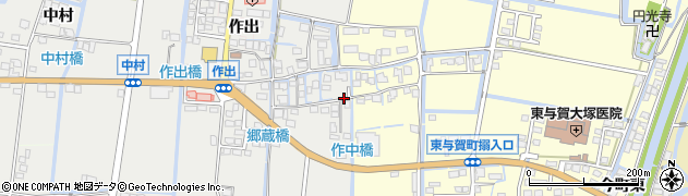 佐賀県佐賀市東与賀町大字田中1050周辺の地図