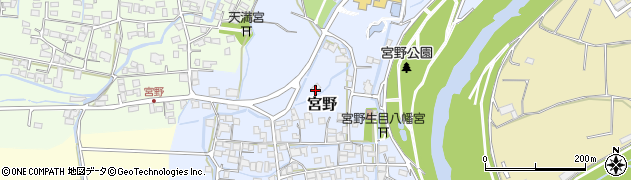 福岡県八女市宮野28周辺の地図