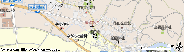兼松三ッ角周辺の地図