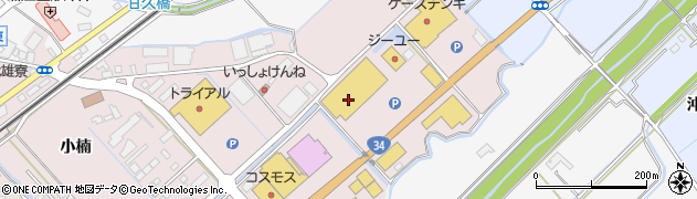 コメリホームセンター　武雄店周辺の地図