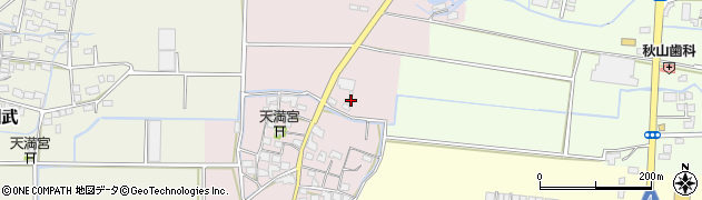 福岡県八女市緒玉202周辺の地図