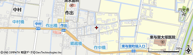 佐賀県佐賀市東与賀町大字田中1048周辺の地図