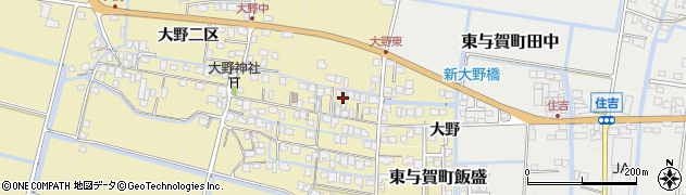 佐賀県佐賀市大野一区周辺の地図