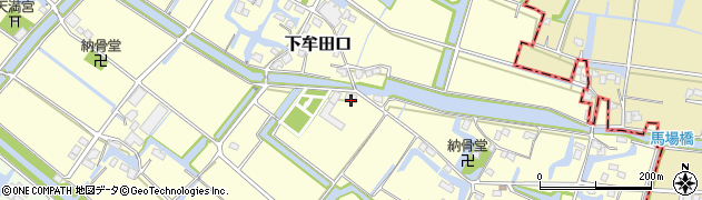 福岡県大川市下牟田口773周辺の地図