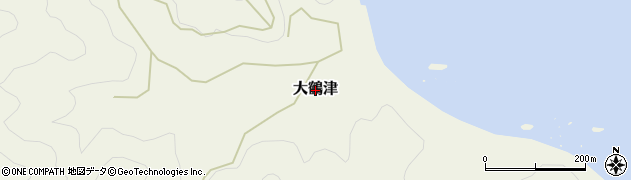 高知県四万十町（高岡郡）大鶴津周辺の地図