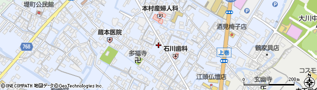 龍八食堂周辺の地図
