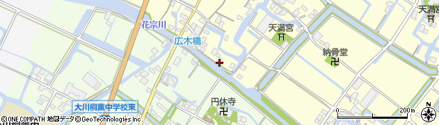 福岡県大川市下牟田口451周辺の地図