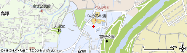 福岡県八女市宮野96周辺の地図
