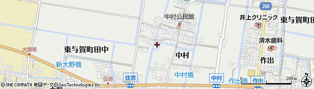 佐賀県佐賀市東与賀町大字田中709周辺の地図